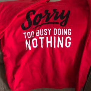 Red mood sweatshirt